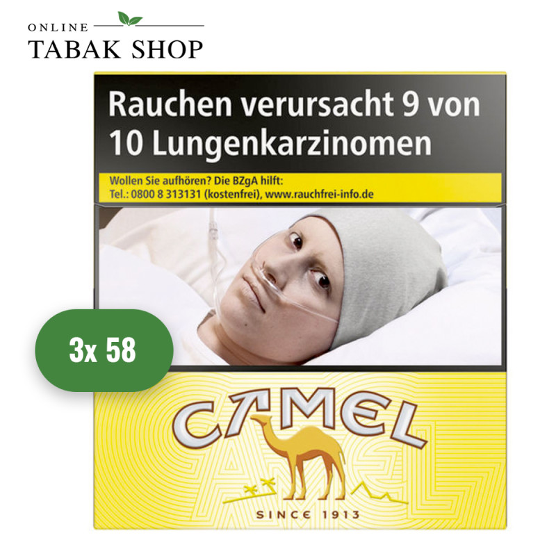 Camel Yellow Zigaretten BP 6XL (3 x 58er)