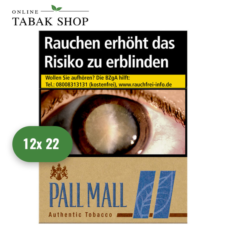 Pall Mall Authentic Blue Zigaretten XXL (12 x 22er)