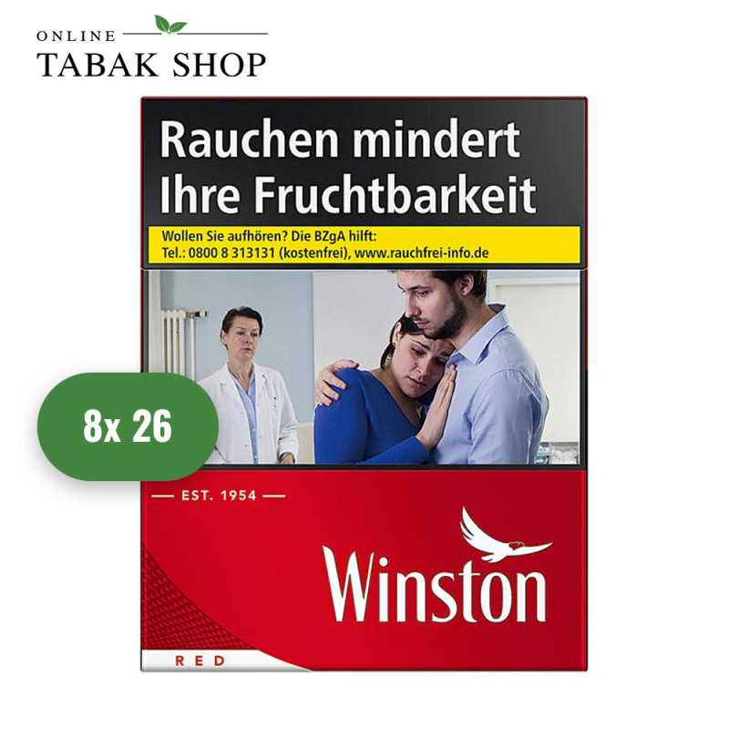 Winston Red Zigaretten XXL (8 x 26er)