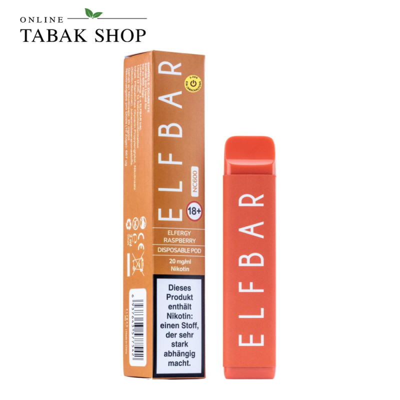 Elf Bar NC600 E-Shisha Elfergy Raspberry