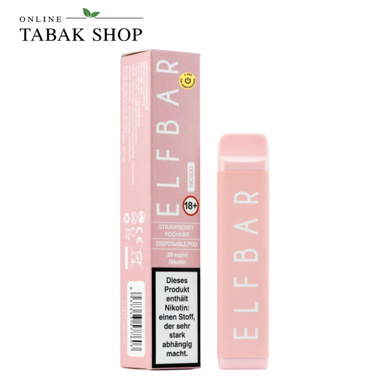 Elf Bar NC600 E-Shisha Strawberry Yoghurt