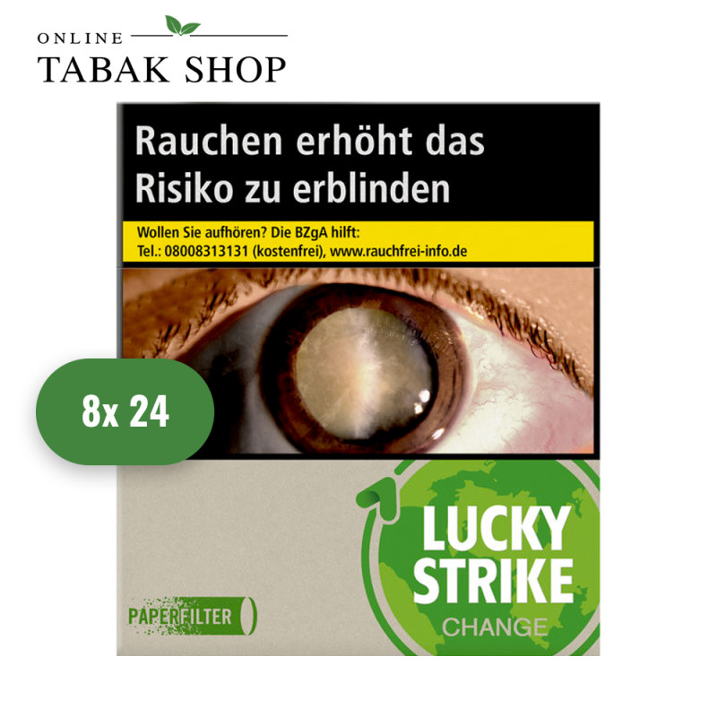 Lucky Strike Change Green Zigaretten Giga (8 x 24er)