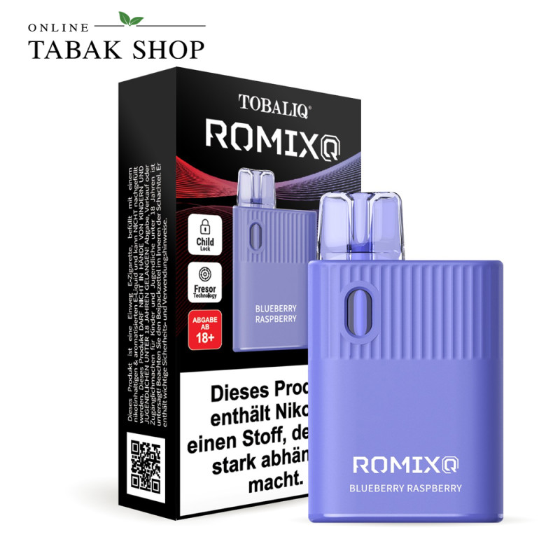 TobaliQ RomixQ E-Shisha Blueberry Raspberry