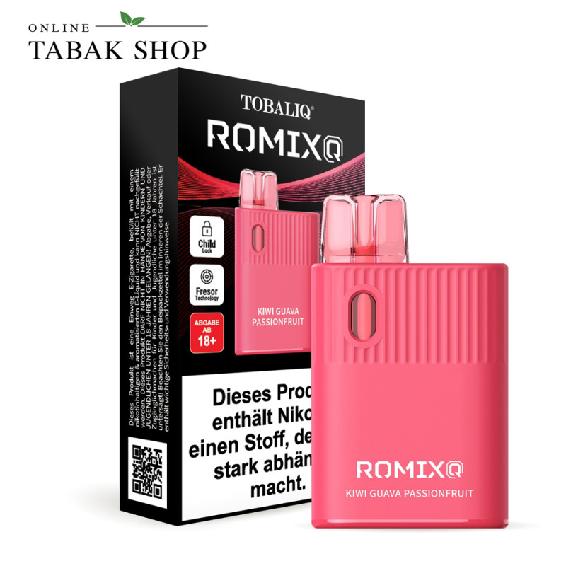 TobaliQ RomixQ E-Shisha Kiwi Guava Passionfruit