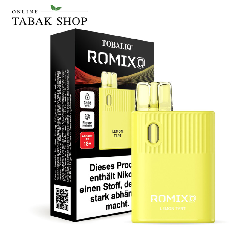 TobaliQ RomixQ E-Shisha Lemon Tart