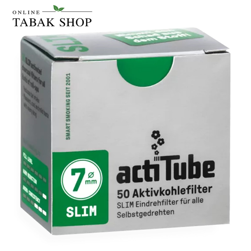 ActiTube Aktivkohlefilter, Slim 7mmØ (1x 50er)