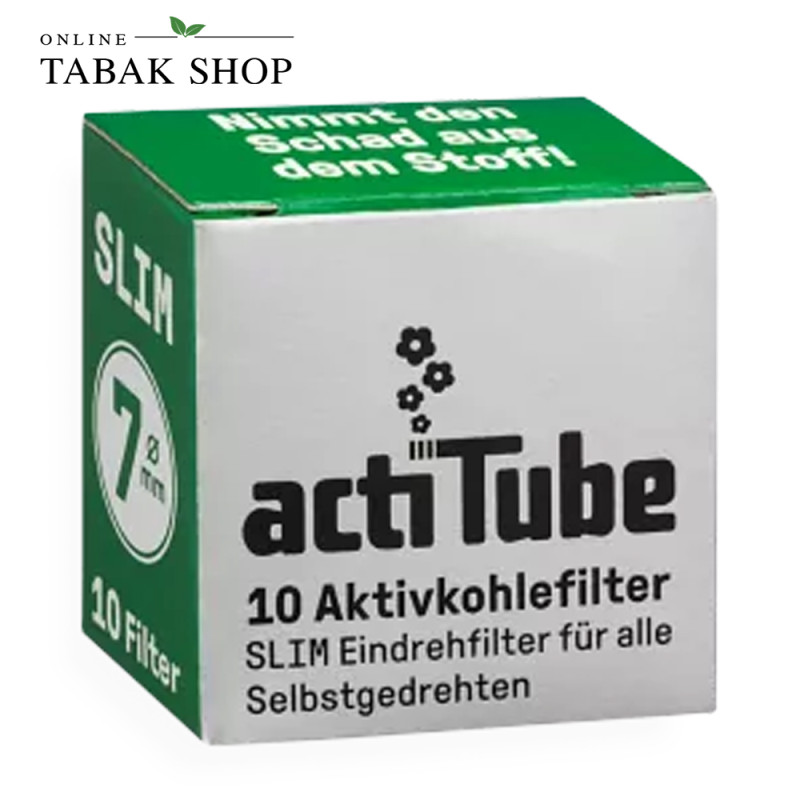 ActiTube Aktivkohlefilter, Slim 7mmØ (1x 10er)