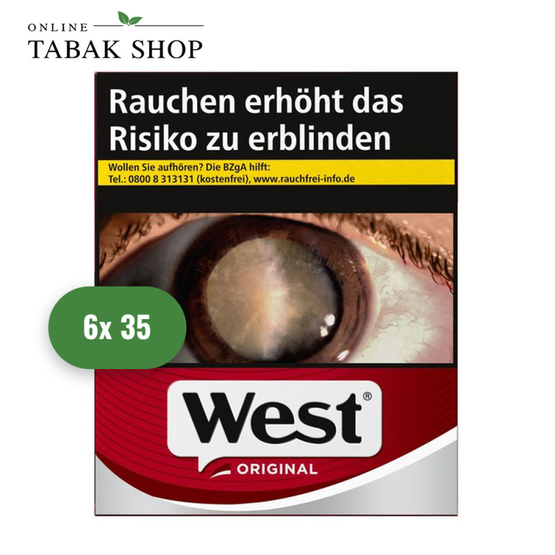West Original Red Zigaretten 3XL (6 x 35er)