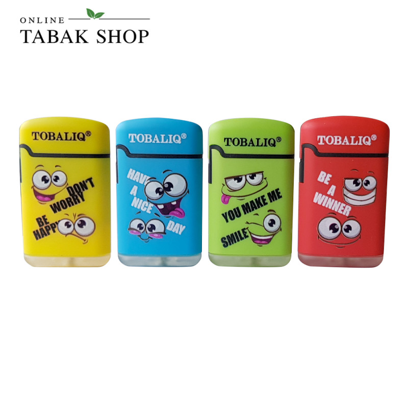 TobaliQ Happy Smile Motiv Feuerzeug