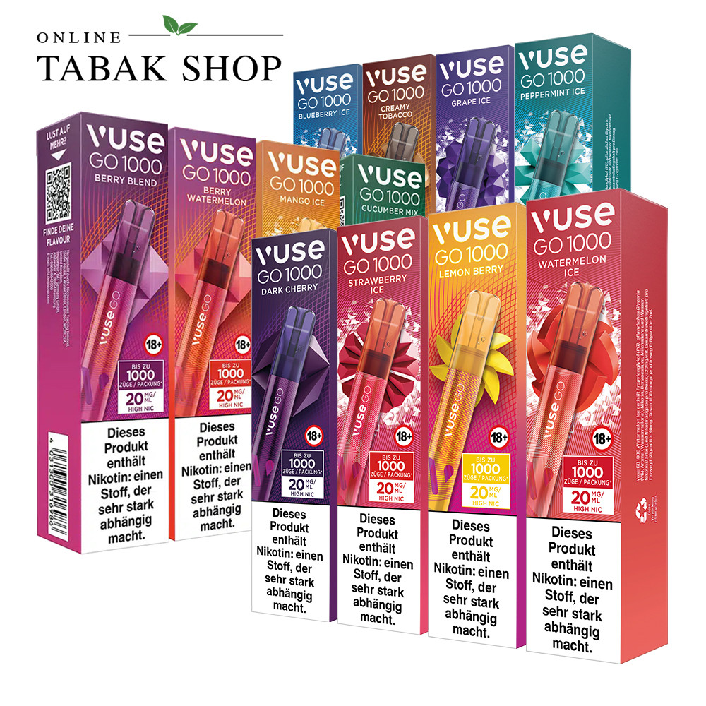 Vuse Go 1000 Einweg E-Zigarette mit Nikotin - ab 8,95 - kaufen Vuse Go 1000 Einweg E-Zigarette mit Nikotin - ab 8,95 - kaufen