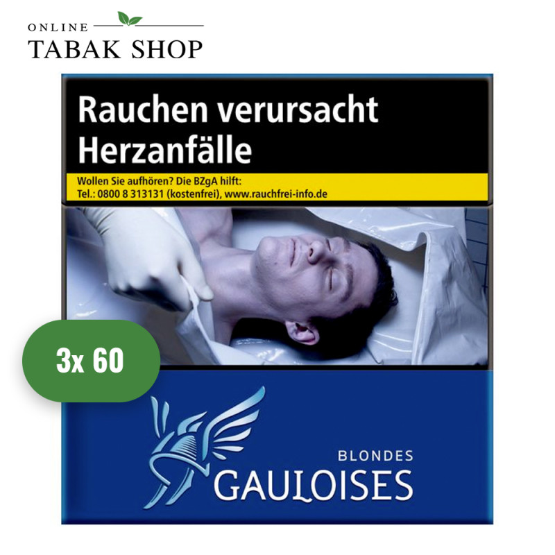 Gauloises Blondes Blau Zigaretten 5XL (3 x 60er)