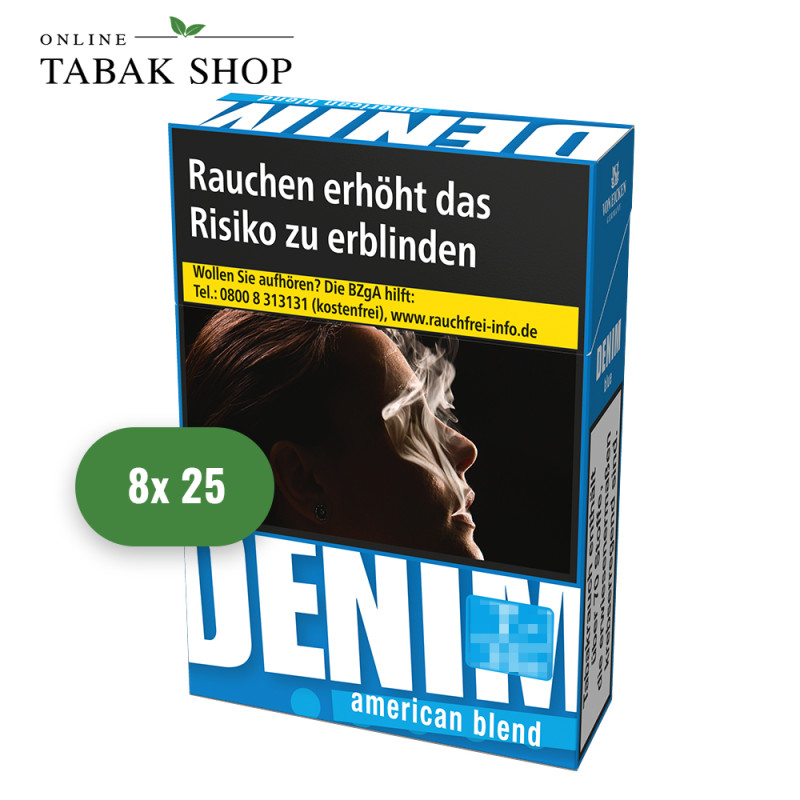 Denim Blue Zigaretten XL (8 x 25er)