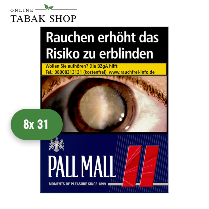 Pall Mall Red Super Zigaretten (8 x 31er)