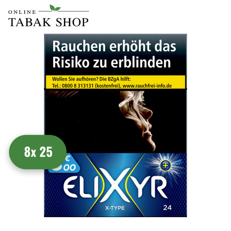 Elixyr+ X-Type Zigaretten XL (8 x 25er)
