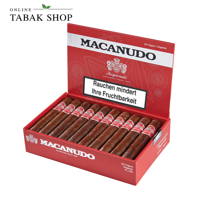 Macanudo Inspirado Red Robusto Zigarren (20 Stk) - box open