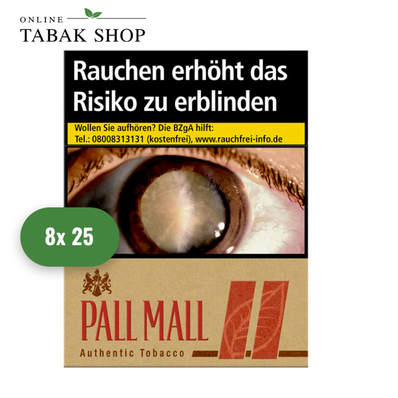 Pall Mall Authentic Red Zigaretten Giga (8 x 25er)