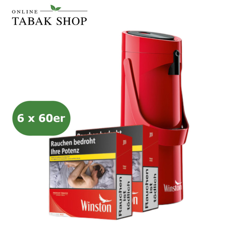 Winston Rot 6XL (6 x 60er) + Winston Pumpkanne Bundle Offer