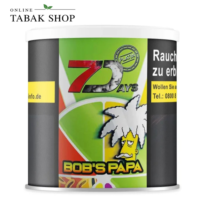 7Days Platin - Bob's Papa Shisha Tabak (200g)