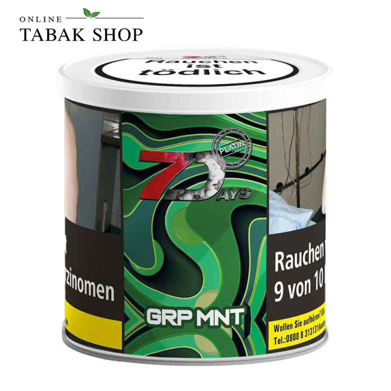 7Days Platin - GRP MNT Shisha Tabak (200g)