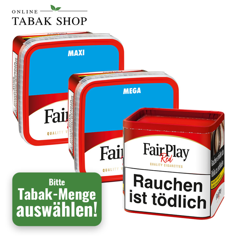 Fair Play Volumentabak (Bitte Grammatur wählen!)