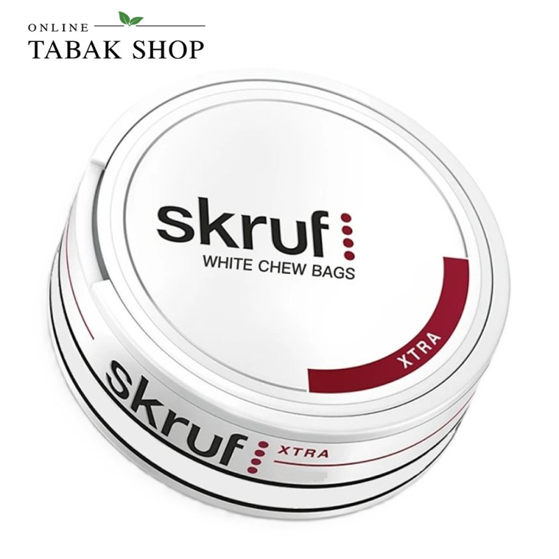 Skruf Xtra White Chew Bags 20g