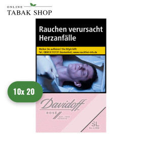 Davidoff Slim Rose Zigaretten OP (10 x 20er)