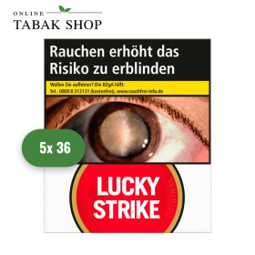 Lucky Strike Original Red King Zigaretten (5 x 36er)