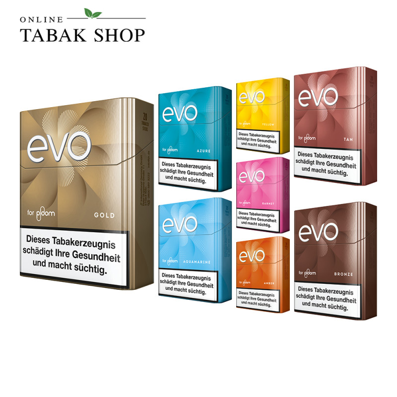 EVO Sticks für PLOOM Geräte Probierpaket (8x 20 Stück)