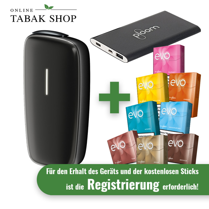 PLOOM Slategrey + Powerbank + bis zu 160 EVO Sticks nach Registrierung* von PLOOM