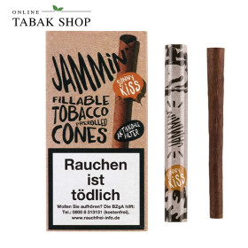 Jammin Sunny Kiss Fillable Prerolled Tobacco Cones mit Aktivkohlefilter (1 x 2 Stück)