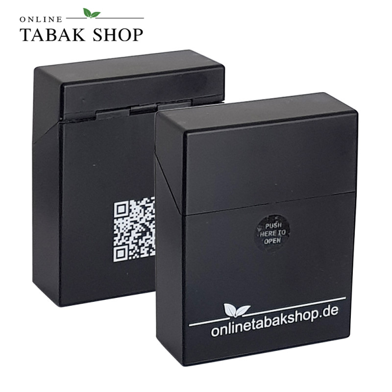 OTS Zigaretten Etui Schwarz mit Aufdruck