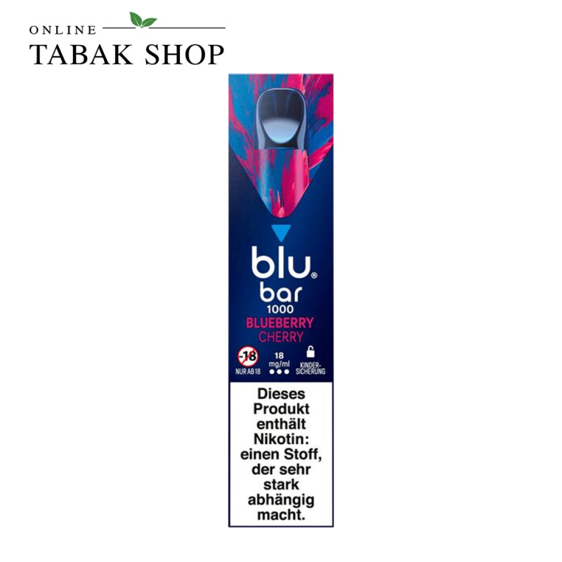 Blu Bar 1000 Vape Blueberry Cherry