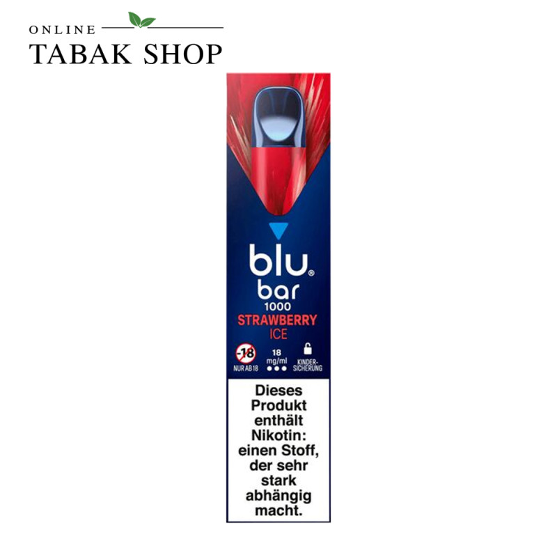 Blu Bar 1000 Vape Strawberry Ice