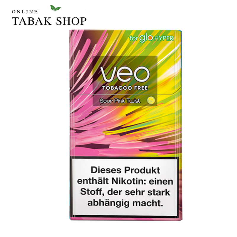 veo Sour Pink Twist Sticks 20er Packung