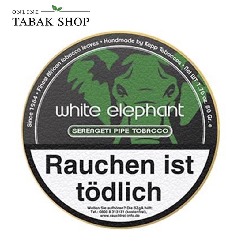 White Elephant Serengeti Pfeifentabak 50g Dose