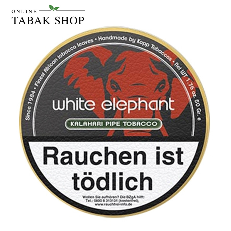 White Elephant Kalahari Pfeifentabak 50g Dose