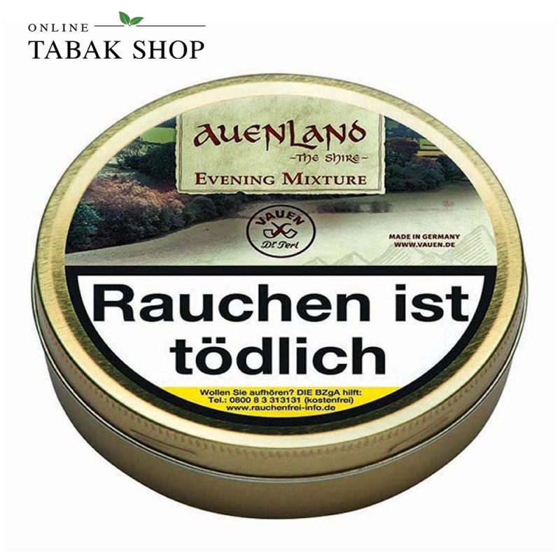 Auenland Evening Mixture Pfeifentabak 50g Dose - Mild-aromatischer Pfeifentabak für den Abend