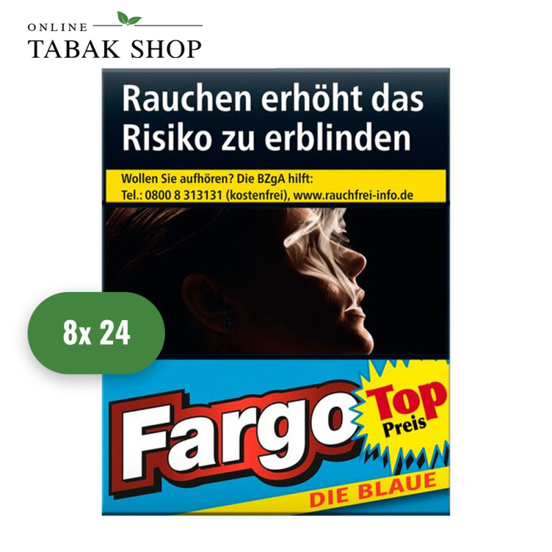 Fargo Blau XL Zigaretten (8 x 24er)