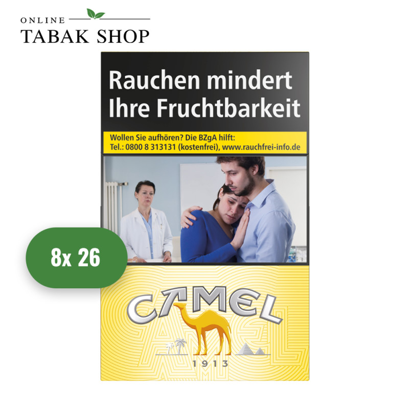 Camel Yellow Zigaretten Long BP XXL (8 x 26er)