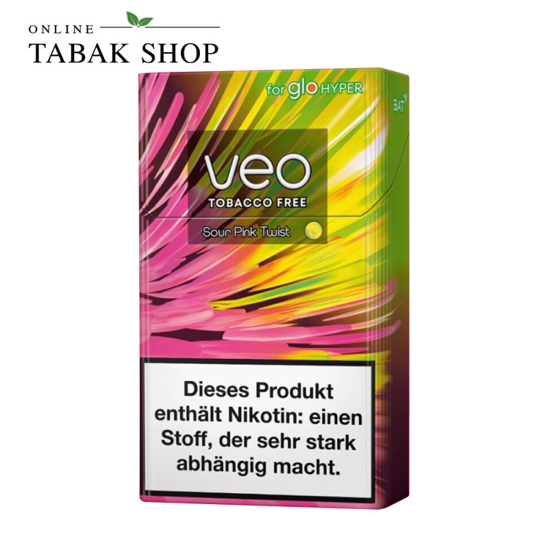 veo Sour Pink Twist Sticks 20er Packung