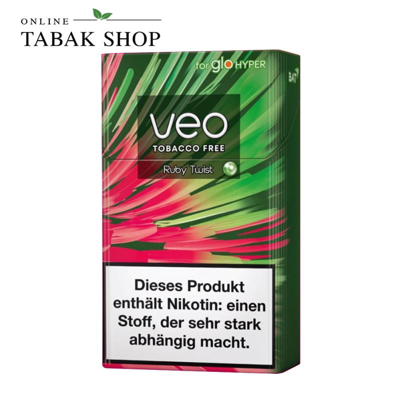 veo Ruby Twist Sticks designed for glo 20er Packung