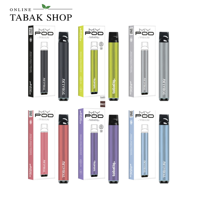 TobaliQ AK-1 aufladbarer Akkuträger für MyPod Liquids in sechs Farben erhältlich