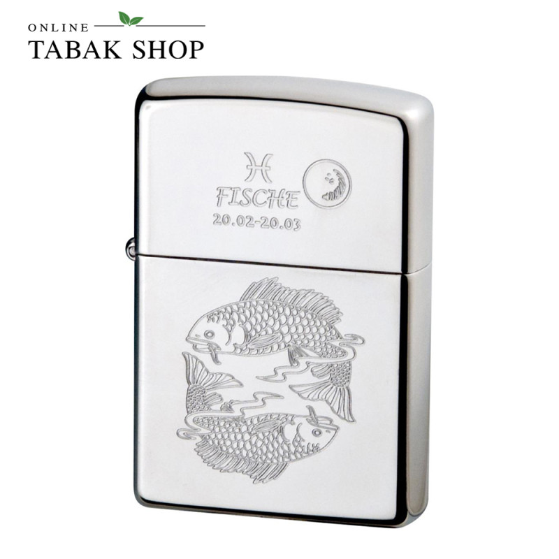 ZIPPO Feuerzeug Chrom poliert (Fische)