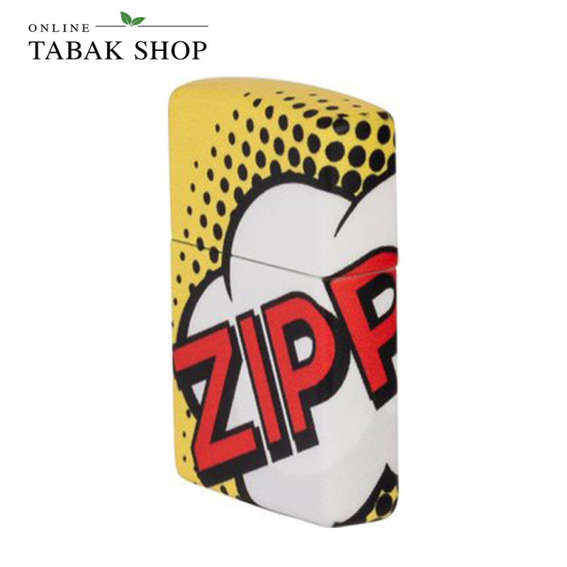 ZIPPO color 540° Zippo Comic Feuerzeug - dreiviertel ansicht