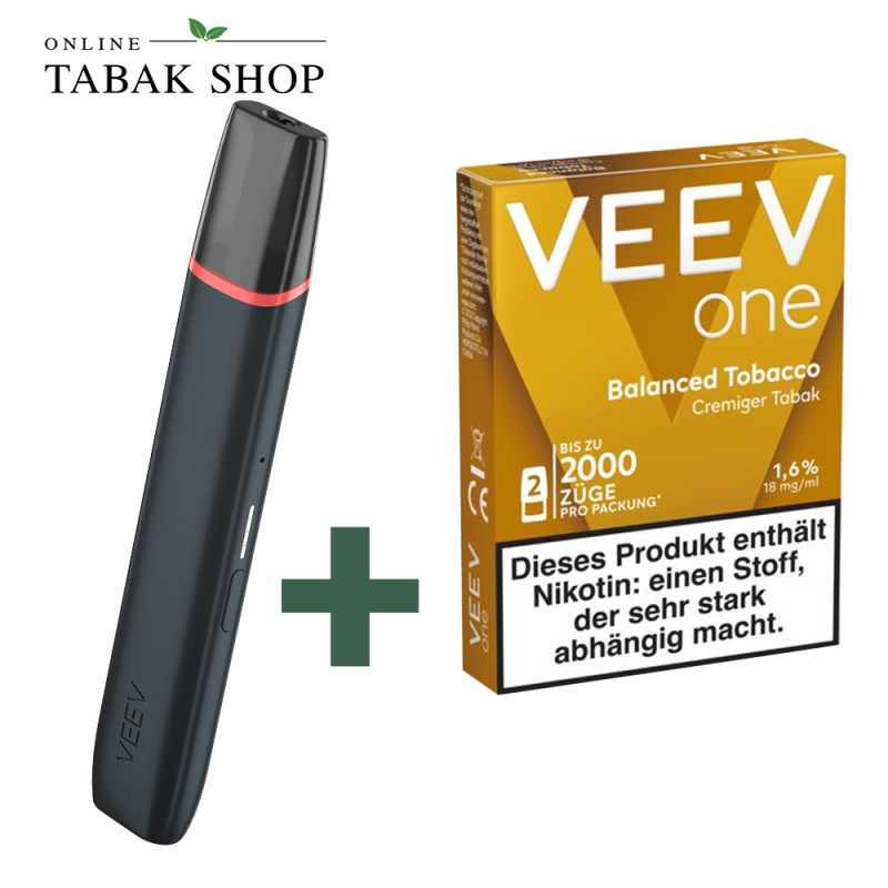 VEEV One Device Black Velvet + VEEV One Pod Balanced Tobacco
