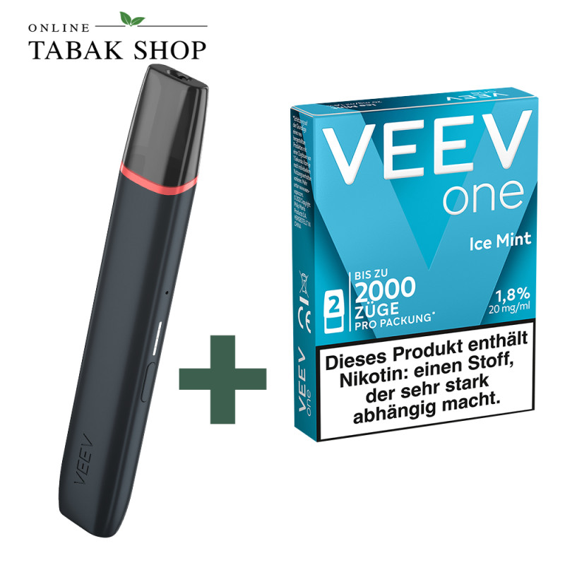 VEEV One Device Black Velvet + VEEV One Pod Ice Mint