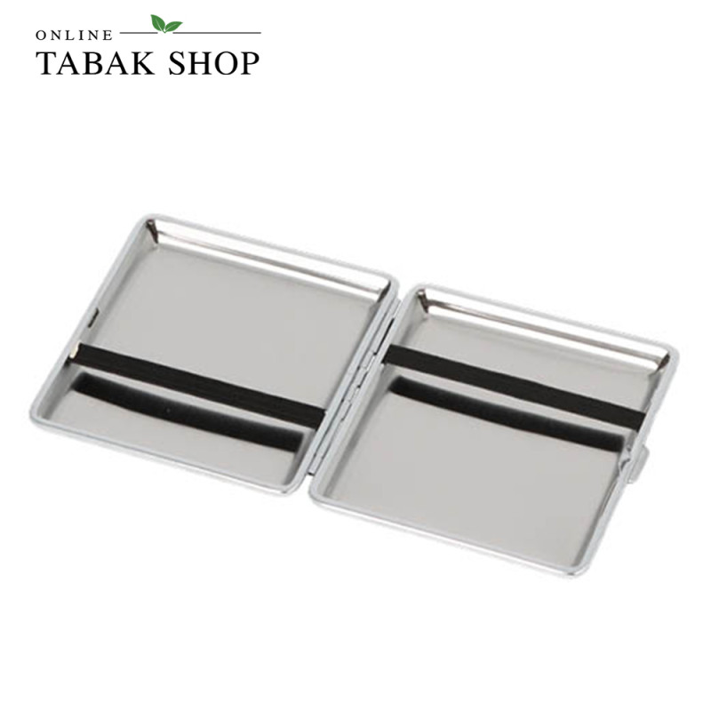 Zigarettenetui "Floral" blau mit Gummiband (20 Zig.) - open