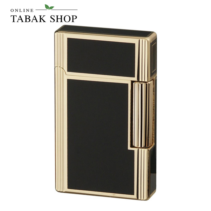 JEAN CLAUDE Dustin Feuerzeug gold/schwarz - front