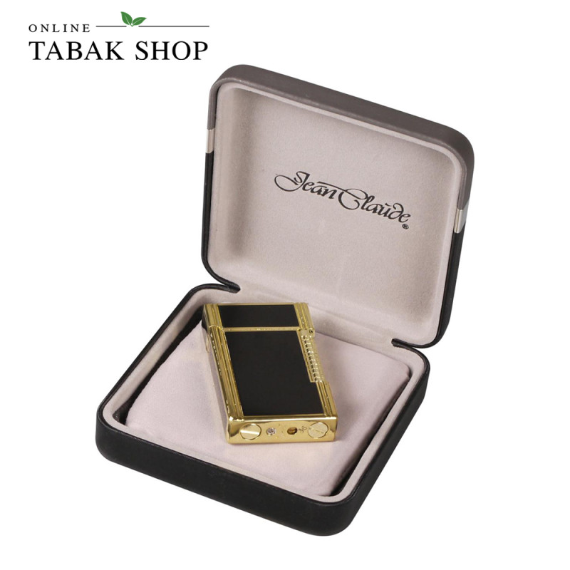 JEAN CLAUDE Dustin Feuerzeug gold/schwarz - packshot