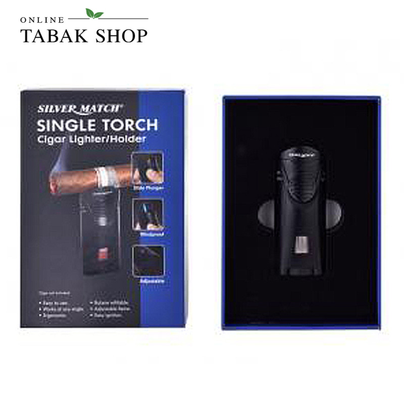 Zigarrenfeuerzeug "Debden" mit Zigarrenablage - ad